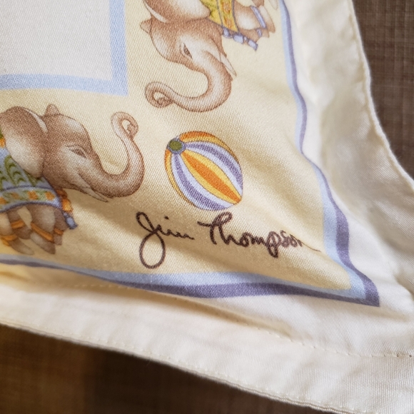 Jim Thompson Decorative Throw Cushion Pillow Thailand 100% Cotton Cover - Picture 3 of 5